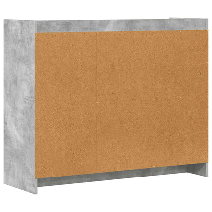 Sideboard Betonggrå 98,5 x 33 x 80 cm Konstruerat trä