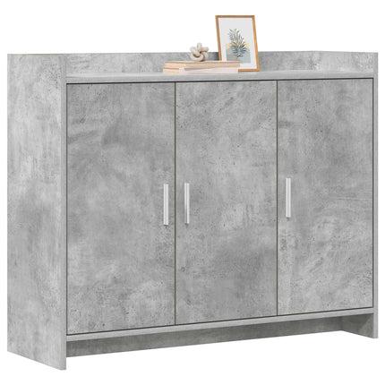 Sideboard Betonggrå 98,5 x 33 x 80 cm Konstruerat trä