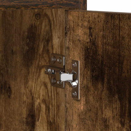 Sideboard Rökt ek 98,5 x 33 x 80 cm Konstruerat trä