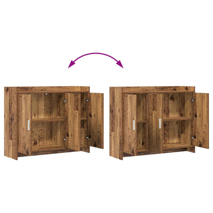 Sideboard Gammalt trä 98,5 x 33 x 80 cm Konstruerat trä