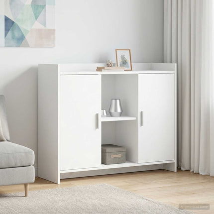 Sideboard Vit 98,5 x 33 x 80 cm Konstruerat trä