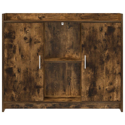 Sideboard Smoked Oak 98,5 x 33 x 80 cm Konstruerat trä