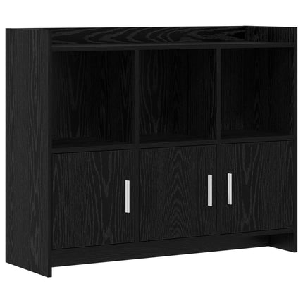 Sideboard Svart ek 98,5 x 33 x 80 cm Konstruerat trä