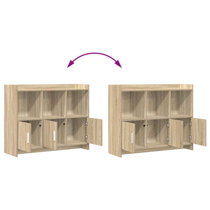 Sideboard Sonoma-ek 98,5 x 33 x 80 cm Konstruerat trä