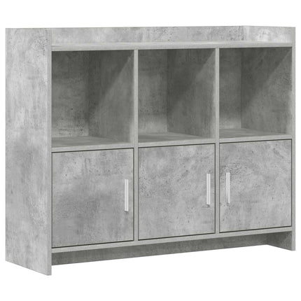 Sideboard Betonggrå 98,5 x 33 x 80 cm Konstruerat trä