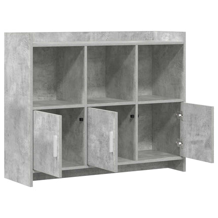 Sideboard Betonggrå 98,5 x 33 x 80 cm Konstruerat trä