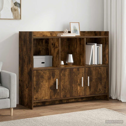 Sideboard Rökt ek 98,5 x 33 x 80 cm Konstruerat trä