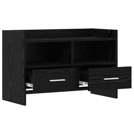 TV-skåp 71,5 x 33 x 47 cm Svart ek Konstruerat trä