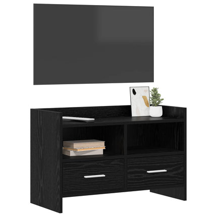 TV-skåp 71,5 x 33 x 47 cm Svart ek Konstruerat trä