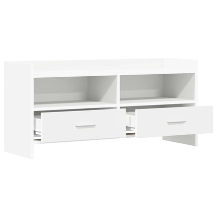 TV-skåp 100 x 33 x 47 cm Vit Konstruerat trä