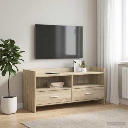 TV-skåp 100 x 33 x 47 cm Sonoma-ek Konstruerat trä