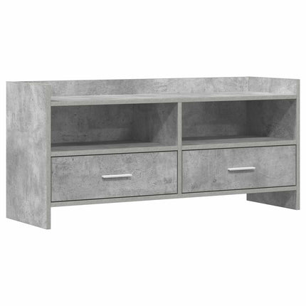 TV-skåp 100 x 33 x 47 cm Betonggrå Konstruerat trä