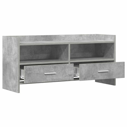 TV-skåp 100 x 33 x 47 cm Betonggrå Konstruerat trä