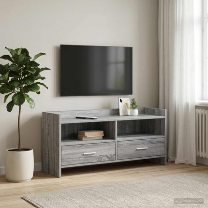 TV-skåp 100 x 33 x 47 cm Grå Sonoma Konstruerat trä