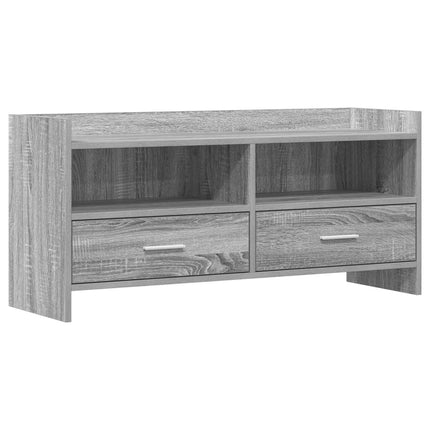 TV-skåp 100 x 33 x 47 cm Grå Sonoma Konstruerat trä