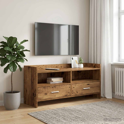 TV-skåp 100 x 33 x 47 cm Gammalt trä Konstruerat trä