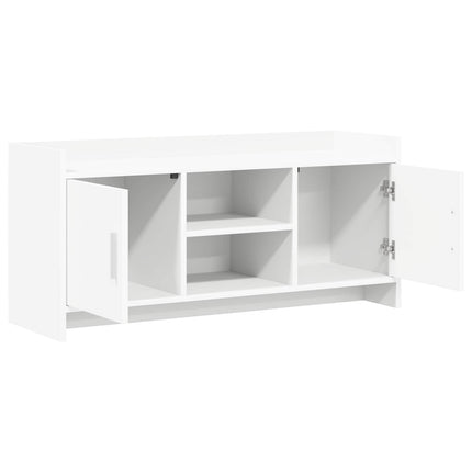 TV-skåp 102 x 33 x 47 cm Vit Konstruerat trä
