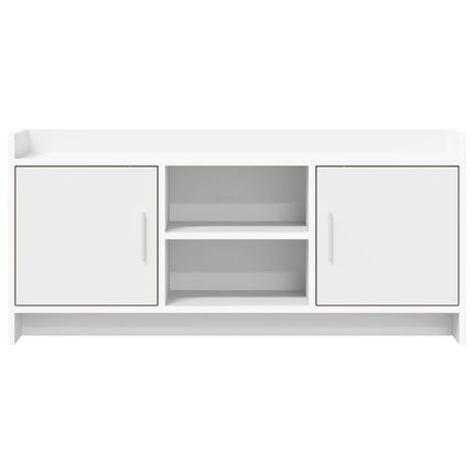 TV-skåp 102 x 33 x 47 cm Vit Konstruerat trä