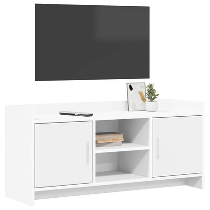 TV-skåp 102 x 33 x 47 cm Vit Konstruerat trä