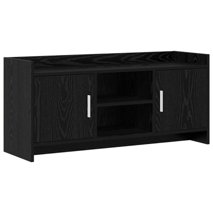TV-skåp 102 x 33 x 47 cm Svart ek Konstruerat trä