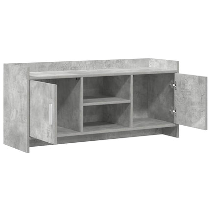 TV-skåp 102 x 33 x 47 cm Betonggrå Konstruerat trä