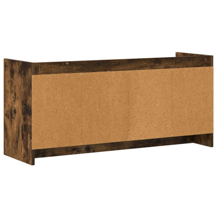 TV-skåp 102 x 33 x 47 cm Rökt ek Konstruerat trä