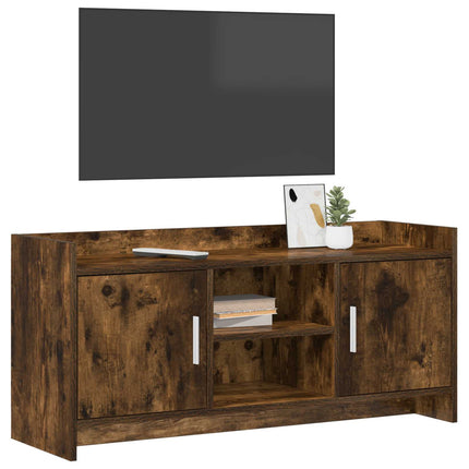 TV-skåp 102 x 33 x 47 cm Rökt ek Konstruerat trä