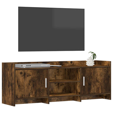 TV-skåp 130 x 33 x 47 cm Rökt ek Konstruerat trä