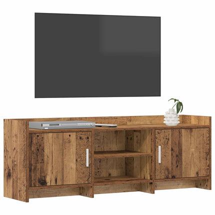 TV-skåp 130 x 33 x 47 cm Gammalt trä Konstruerat trä
