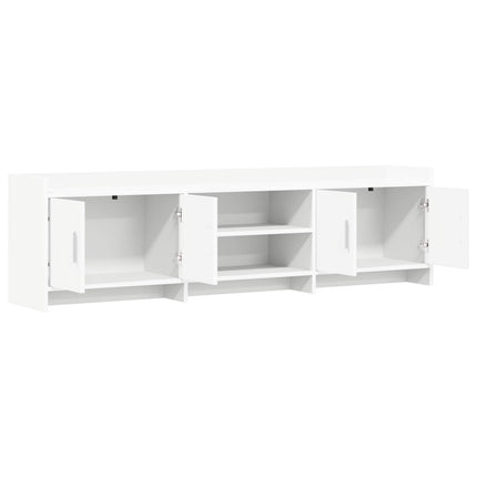 TV-skåp 168 x 33 x 47 cm Vit Konstruerat trä