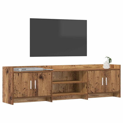 TV-skåp 168 x 33 x 47 cm Gammalt trä Konstruerat trä