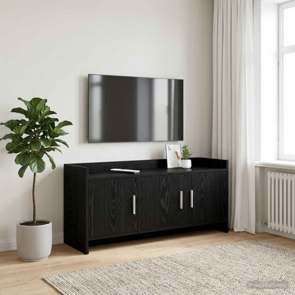 TV-skåp 102 x 33 x 47 cm Svart ek Konstruerat trä