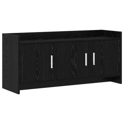 TV-skåp 102 x 33 x 47 cm Svart ek Konstruerat trä