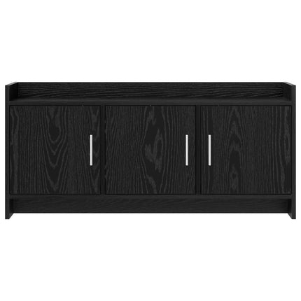 TV-skåp 102 x 33 x 47 cm Svart ek Konstruerat trä