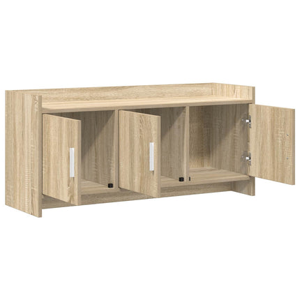 TV-skåp 102 x 33 x 47 cm Sonoma-ek Konstruerat trä