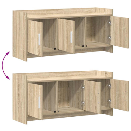 TV-skåp 102 x 33 x 47 cm Sonoma-ek Konstruerat trä