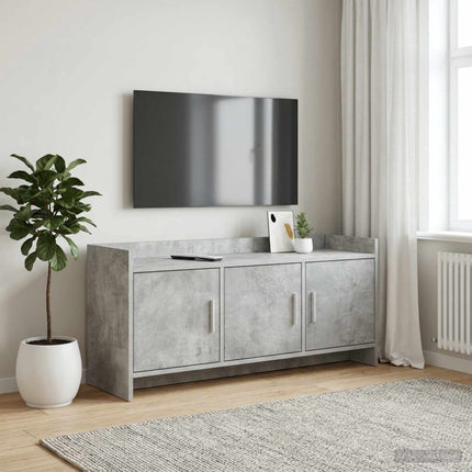 TV-skåp 102 x 33 x 47 cm Betonggrå Konstruerat trä