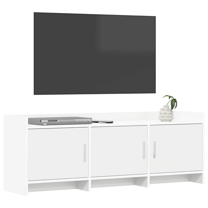 TV-skåp 130 x 33 x 47 cm Vit Konstruerat trä