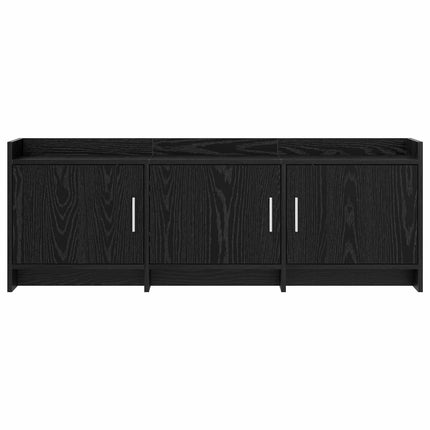 TV-skåp 130 x 33 x 47 cm Svart ek Konstruerat trä