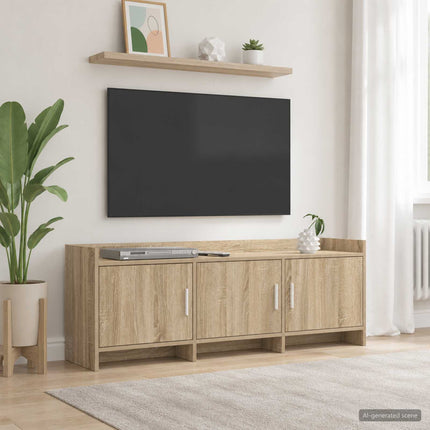 TV-skåp 130 x 33 x 47 cm Sonoma-ek Konstruerat trä
