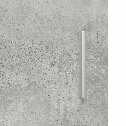 TV-skåp 130 x 33 x 47 cm Betonggrå Konstruerat trä