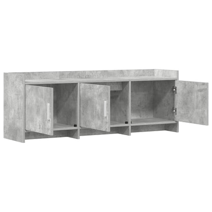 TV-skåp 130 x 33 x 47 cm Betonggrå Konstruerat trä