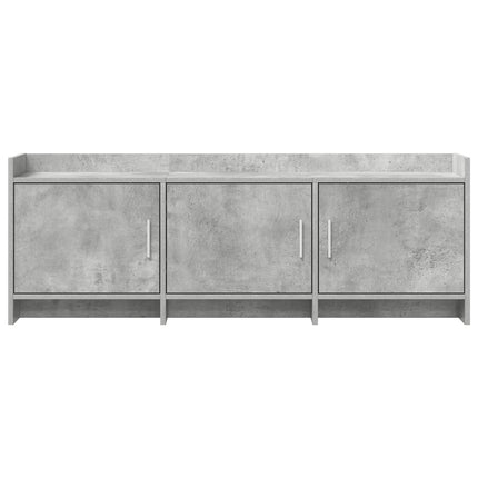 TV-skåp 130 x 33 x 47 cm Betonggrå Konstruerat trä