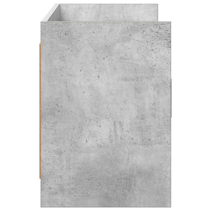 TV-skåp 130 x 33 x 47 cm Betonggrå Konstruerat trä