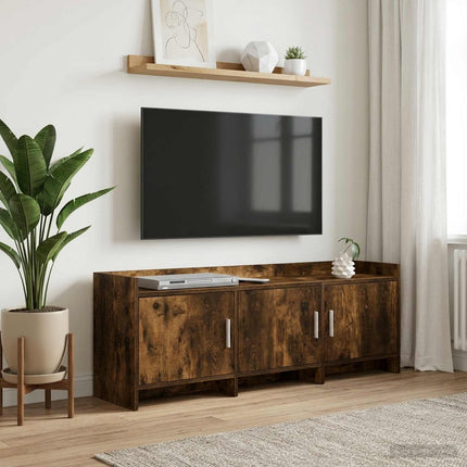 TV-skåp 130 x 33 x 47 cm Rökt ek Konstruerat trä