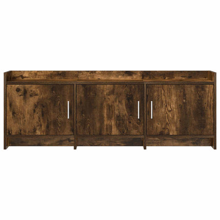 TV-skåp 130 x 33 x 47 cm Rökt ek Konstruerat trä