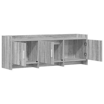 TV-skåp 130 x 33 x 47 cm Grå Sonoma Konstruerat trä