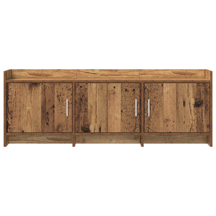TV-skåp 130 x 33 x 47 cm Gammalt trä Konstruerat trä