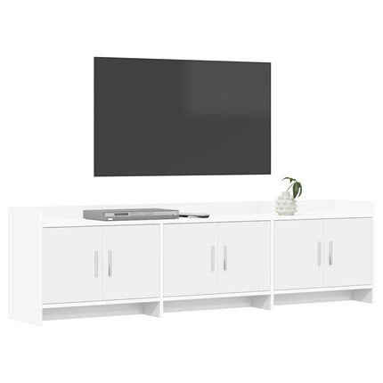 TV-skåp 168 x 33 x 47 cm Vit Konstruerat trä