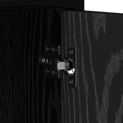 TV-skåp 168 x 33 x 47 cm Svart ek Konstruerat trä
